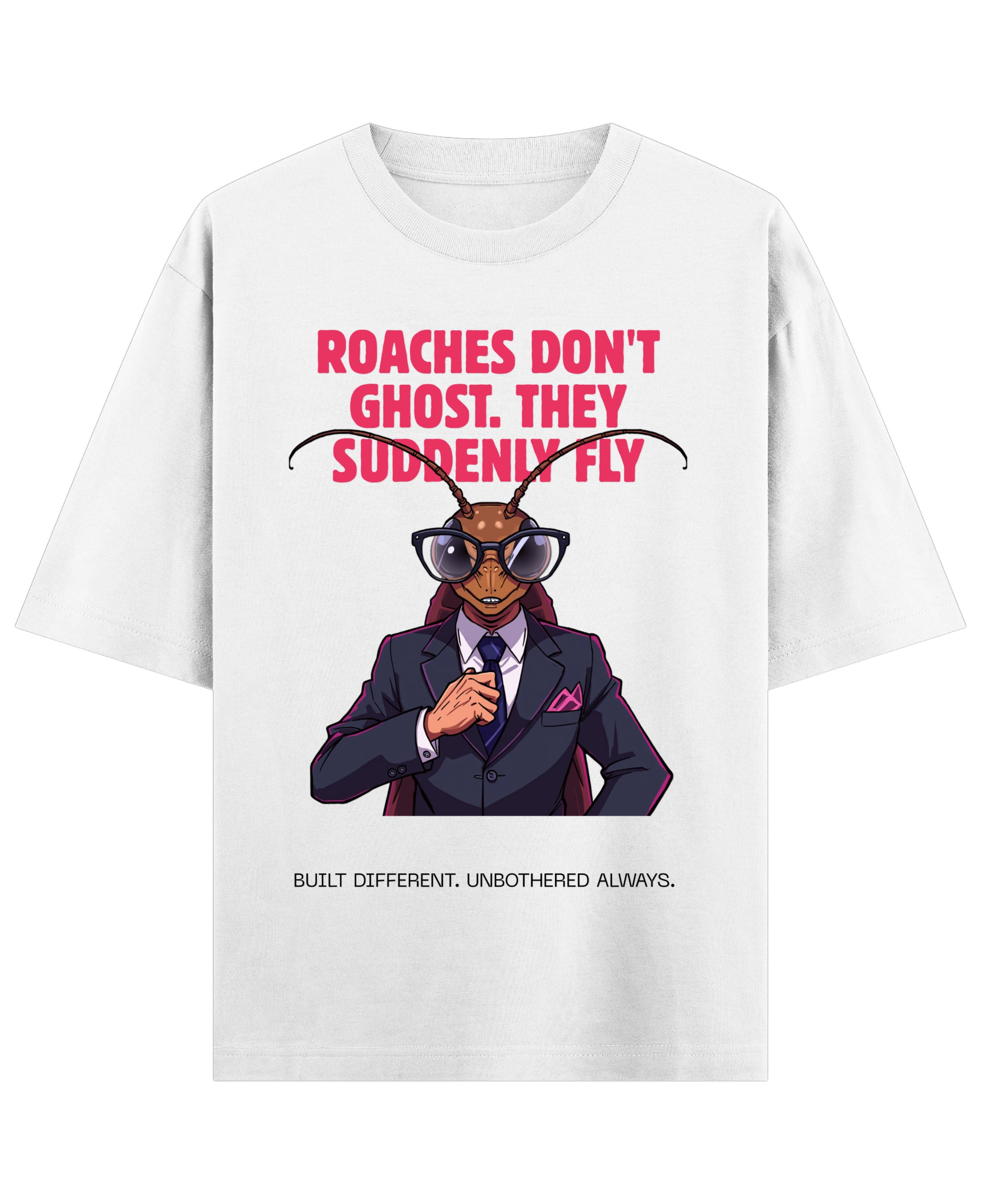 White Oversized T-shirt Front Design