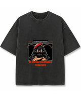 Cockroach Anime - ONE SPRAY AWAY FROM BECOMING A FREEDOM FIGHTER. (Vintage Fade Wash Oversized T-shirt Front Design)