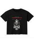 Black Boxy Fit T-shirt Front Design