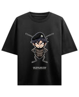 Cockroach Anime - ONE SPRAY AWAY FROM BECOMING A FREEDOM FIGHTER. (Black Oversized T-shirt Front Design)