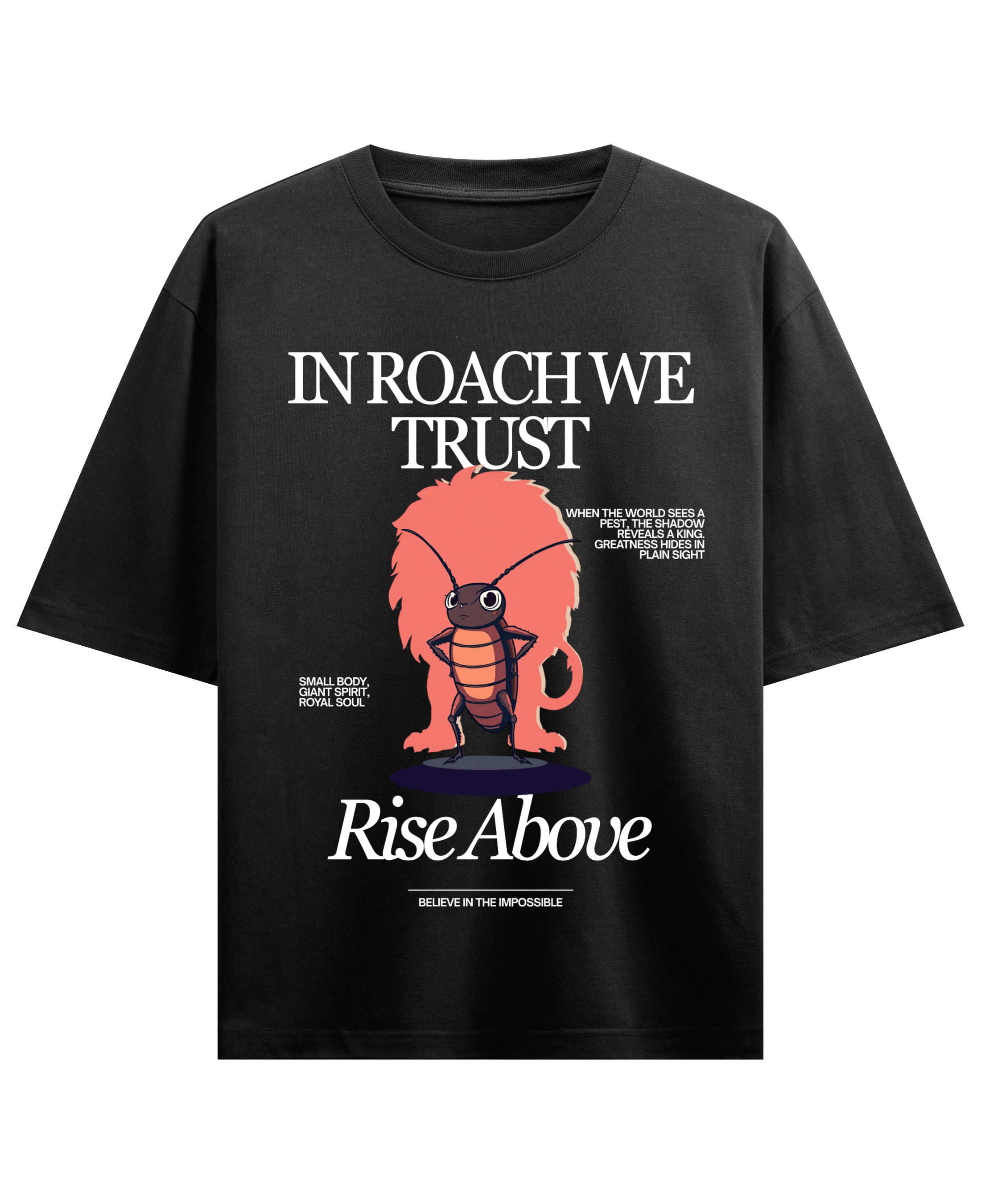 Black Oversized T-shirt Front Design