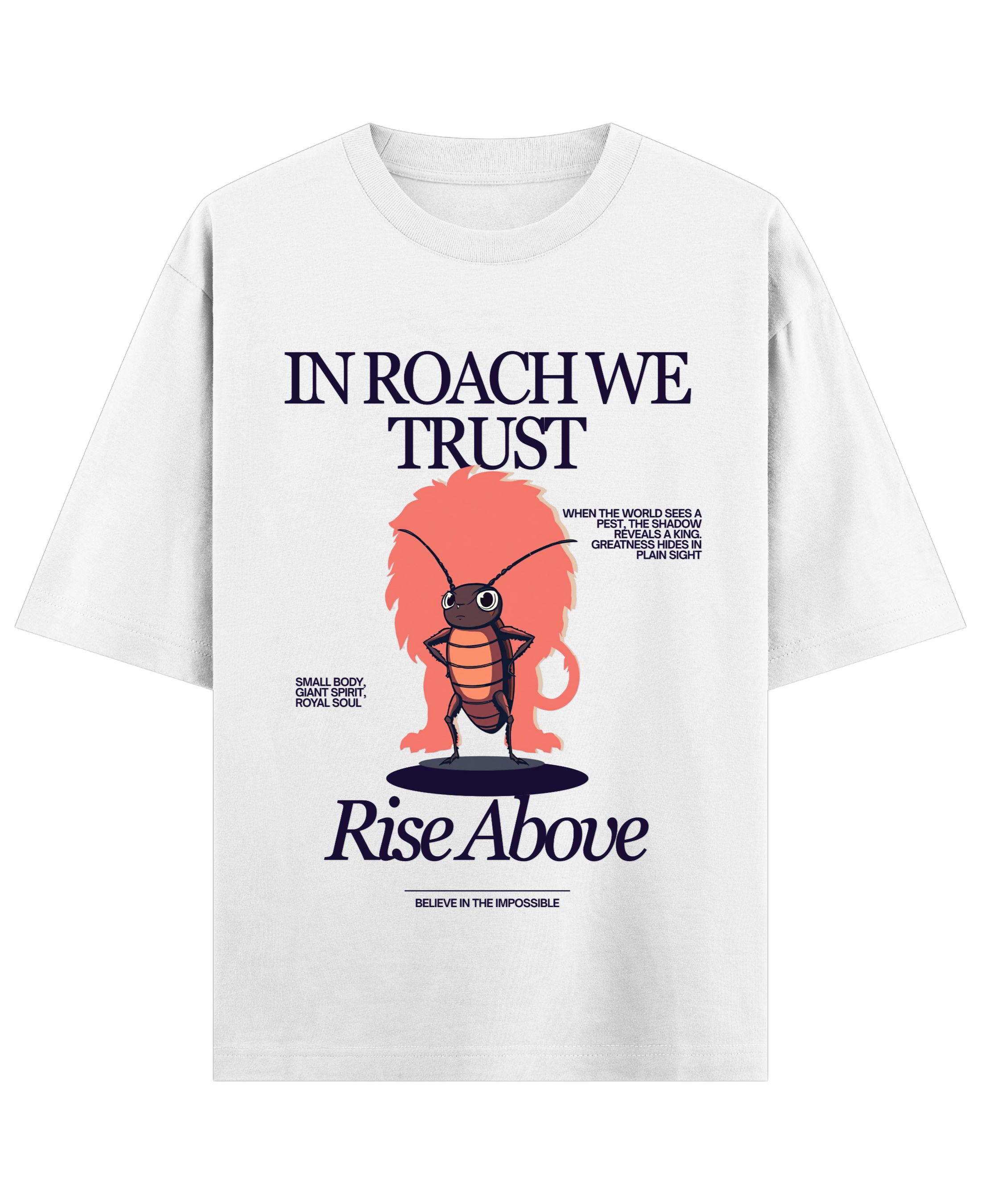 White Oversized T-shirt Front Design