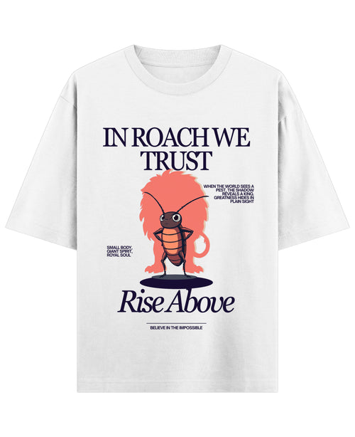 White Oversized T-shirt Front Design