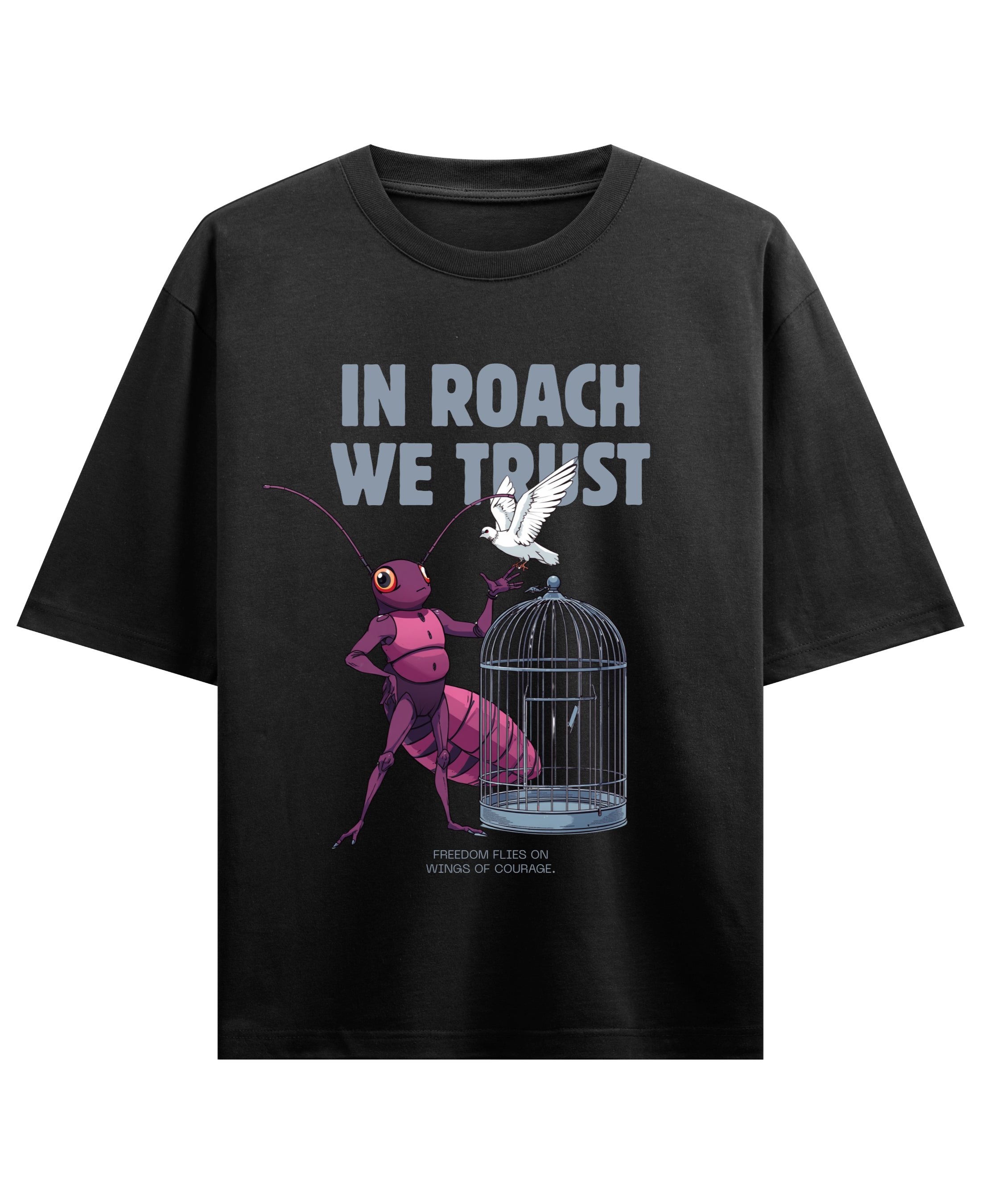 Black Oversized T-shirt Front Design