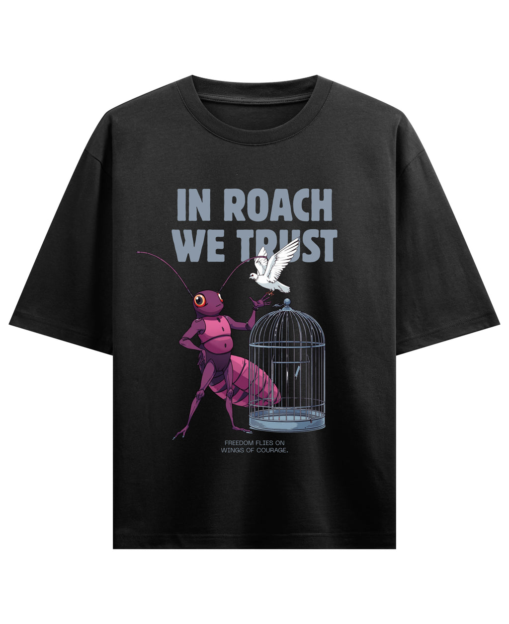 Black Oversized T-shirt Front Design