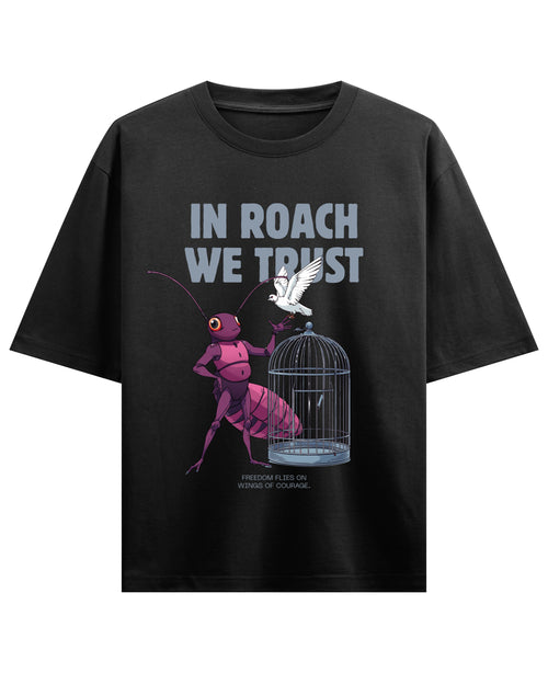 Black Oversized T-shirt Front Design