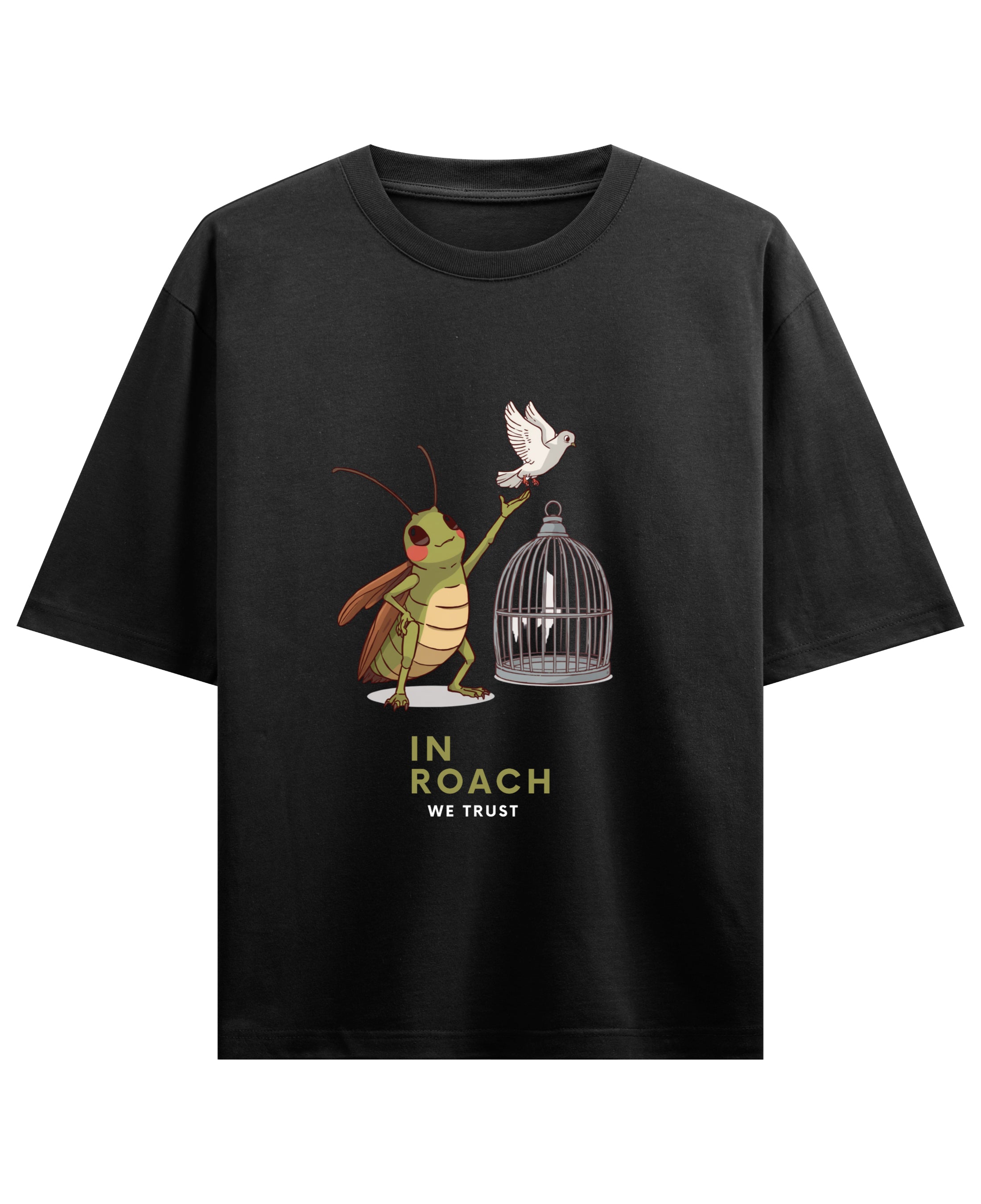 Black Oversized T-shirt Front Design