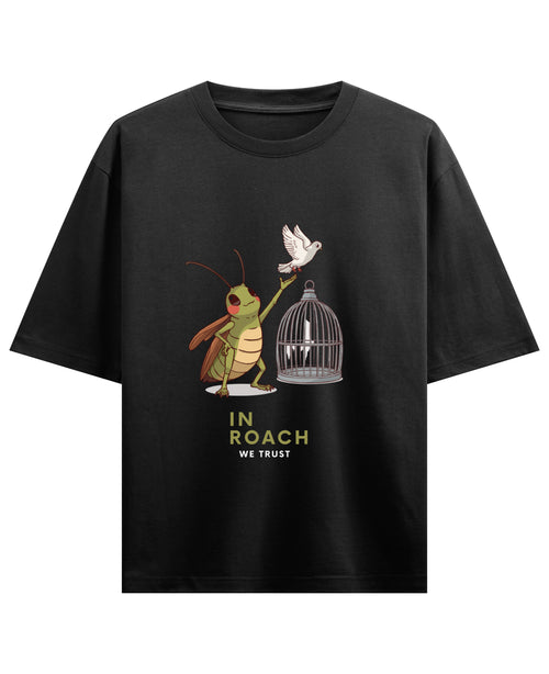 Black Oversized T-shirt Front Design