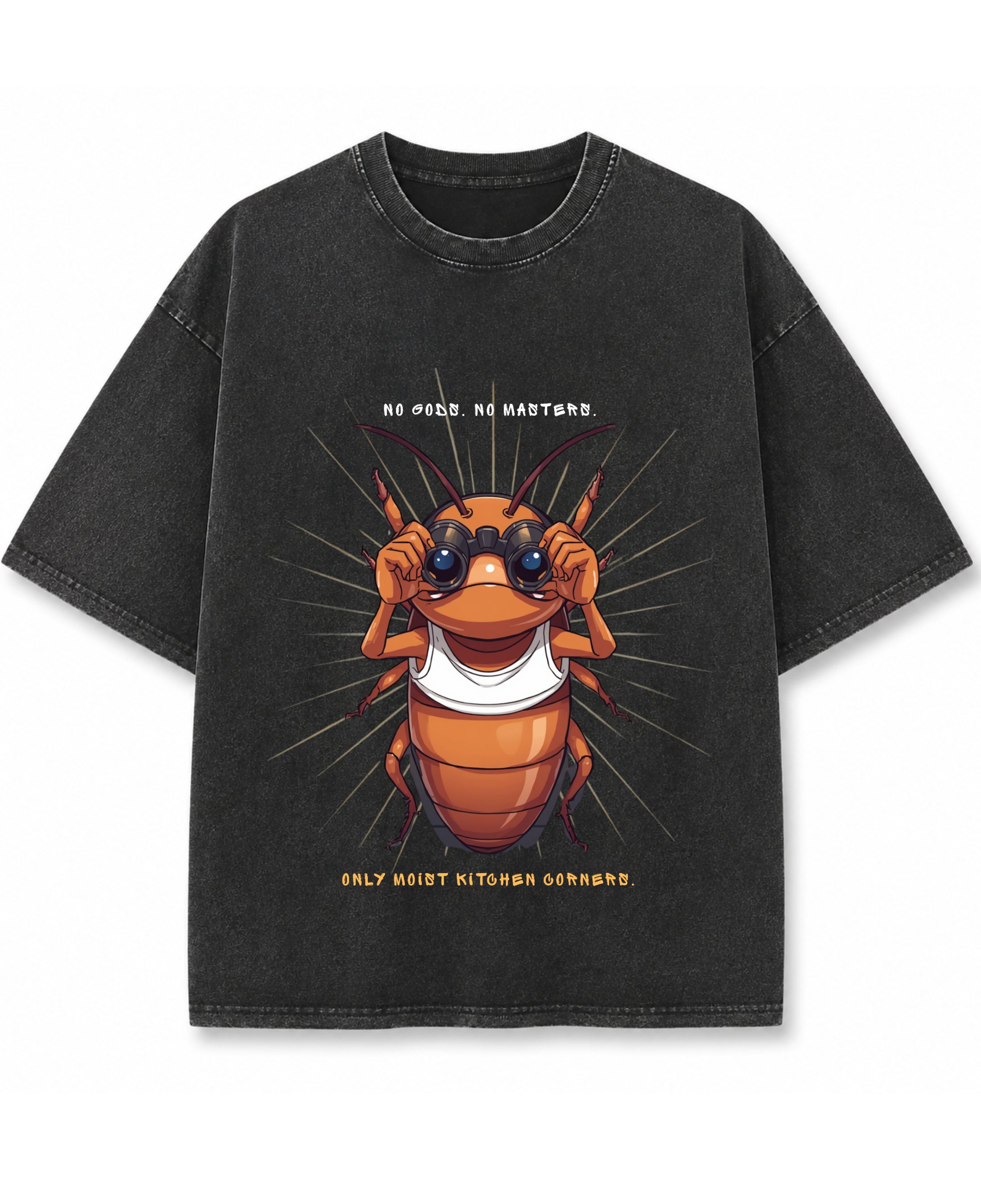 Vintage Fade Wash Oversized T-shirt Front Design