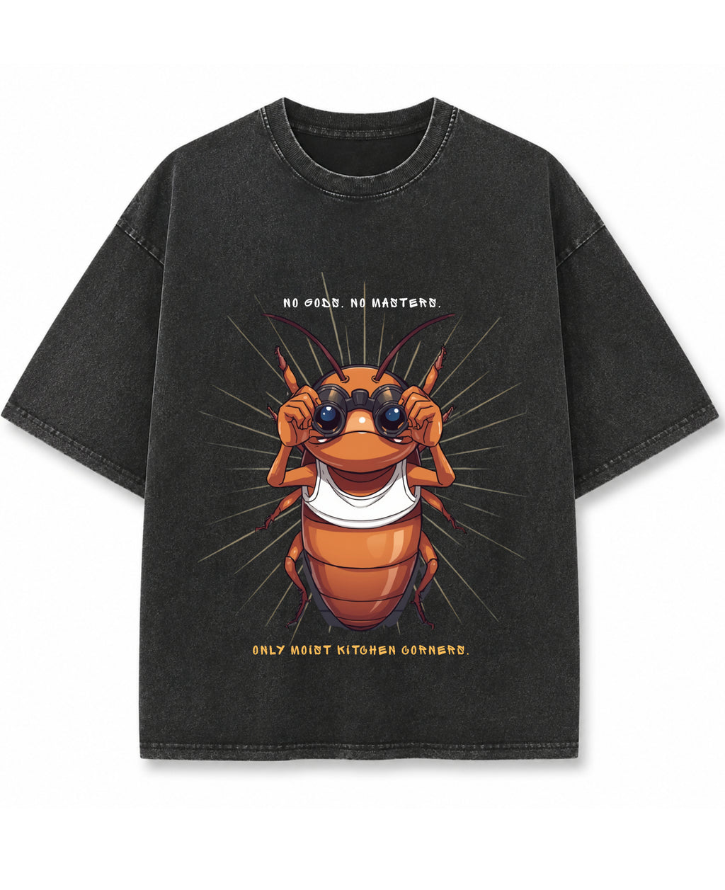 Vintage Fade Wash Oversized T-shirt Front Design