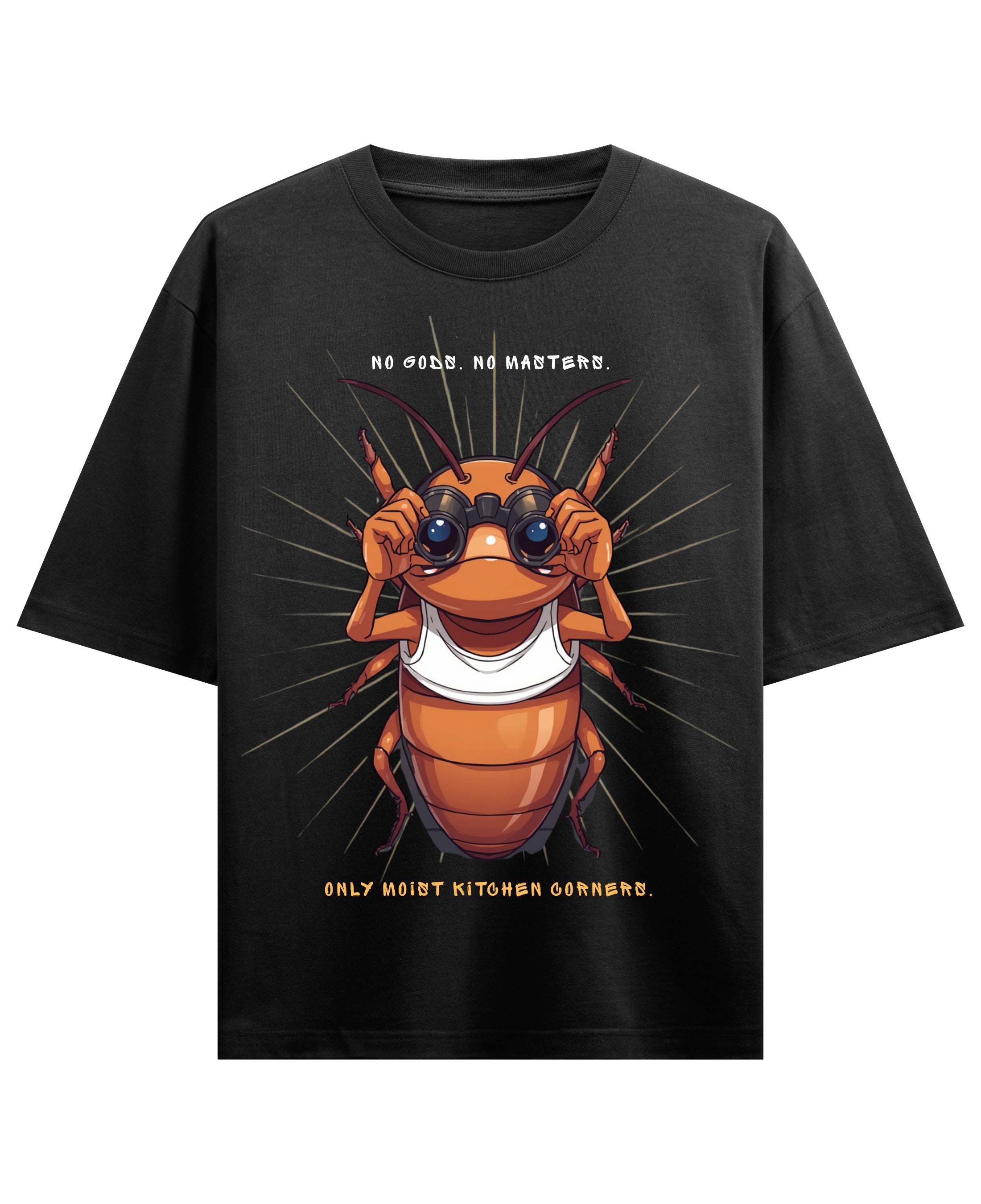 Black Oversized T-shirt Front Design