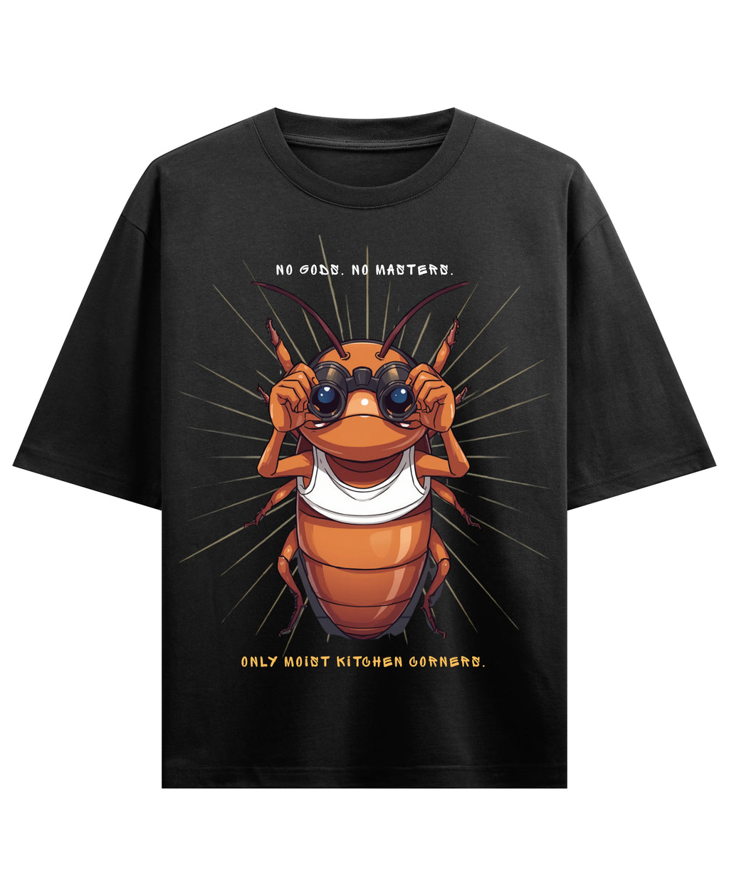 Black Oversized T-shirt Front Design