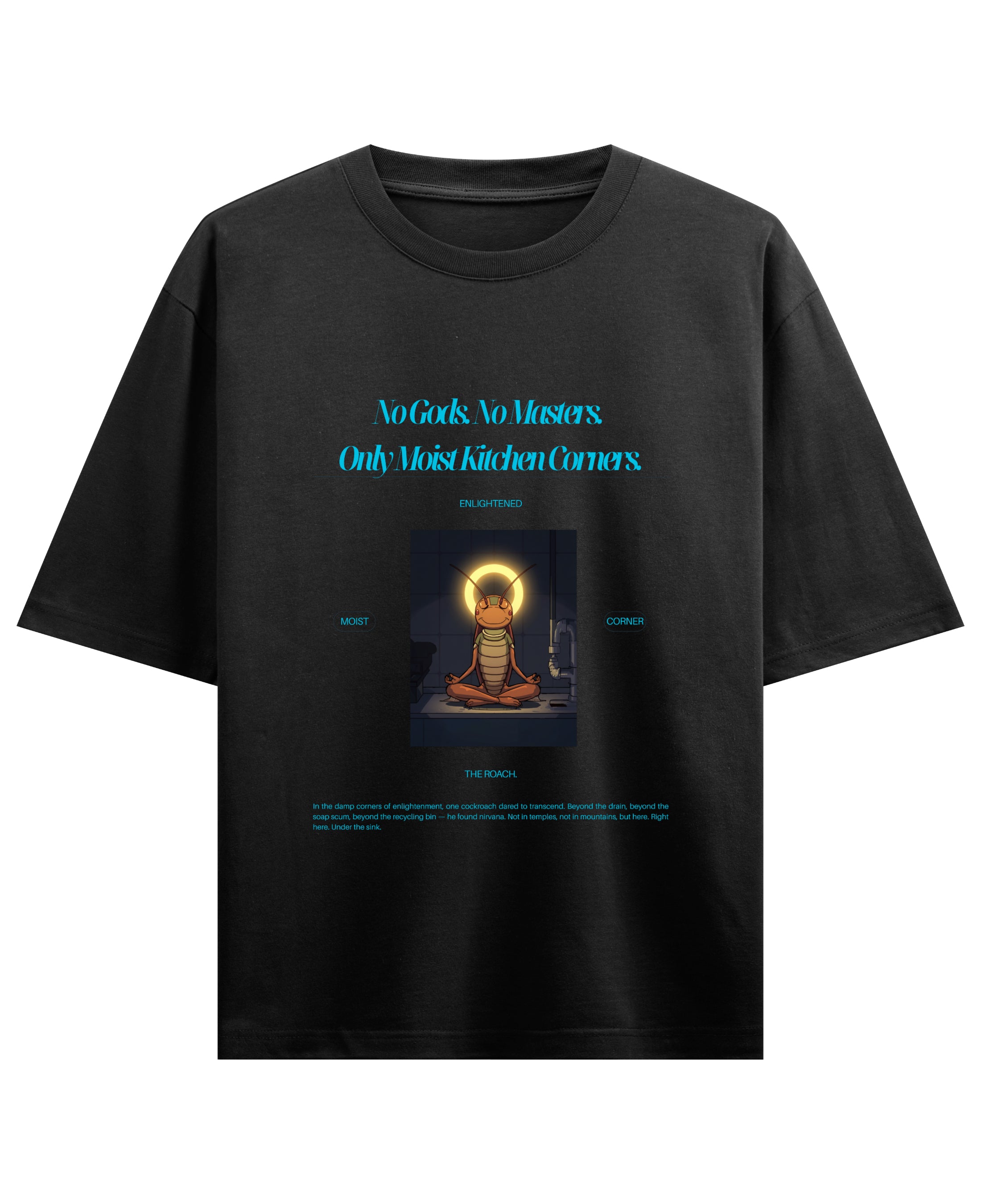 Black Oversized T-shirt Front Design