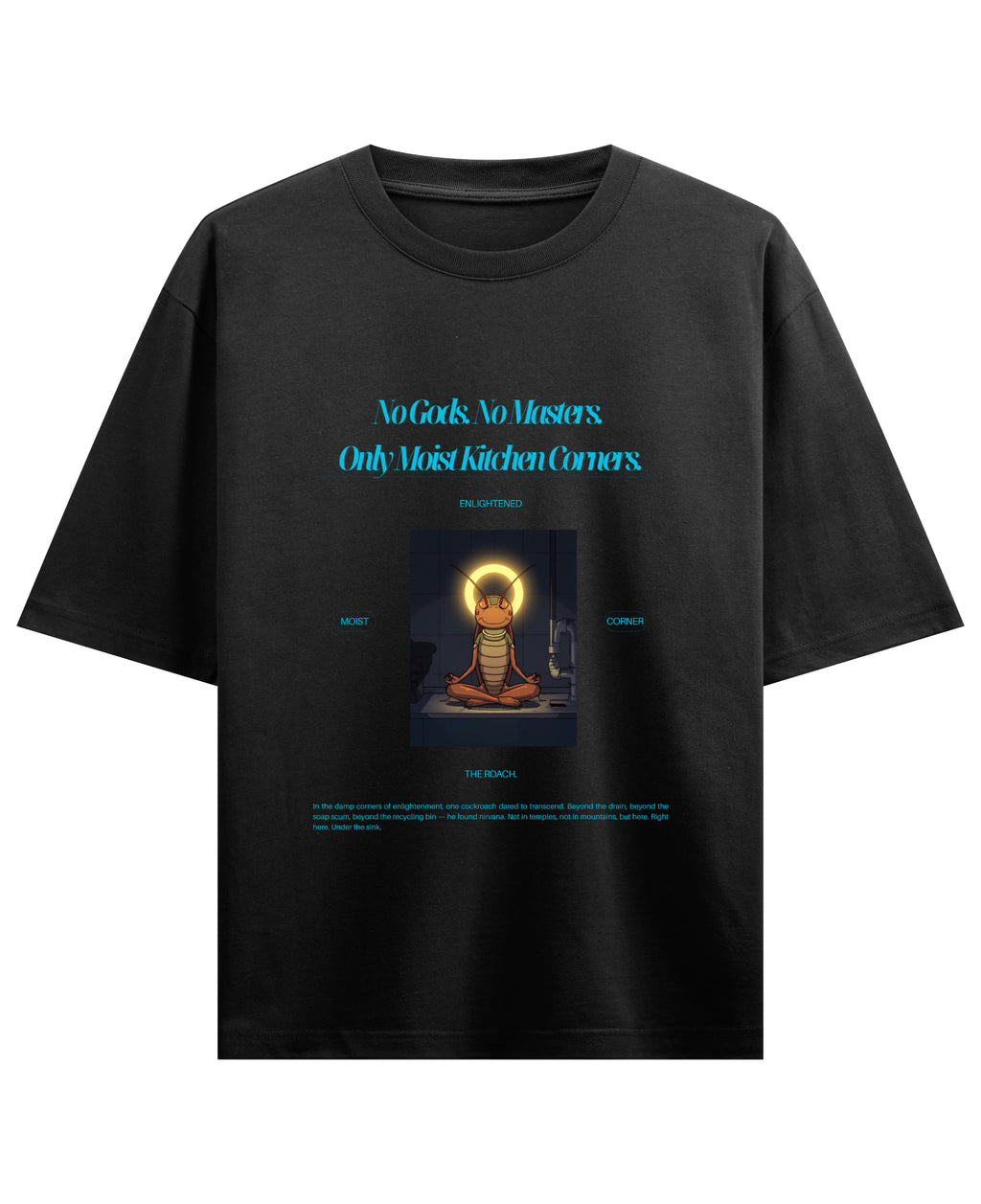 Black Oversized T-shirt Front Design