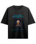 Black Oversized T-shirt Front Design