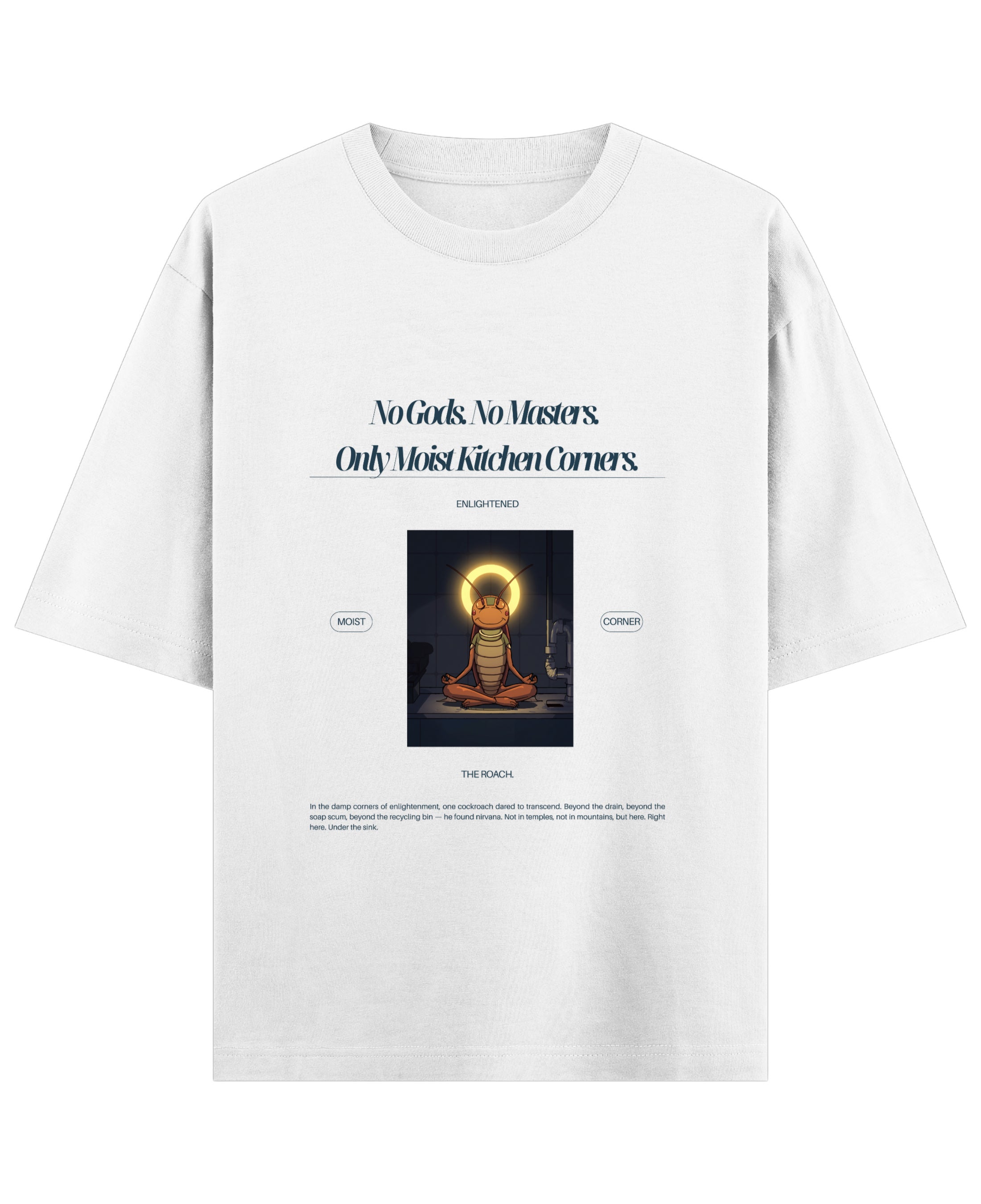 White Oversized T-shirt Front Design