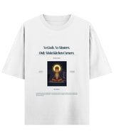 Cockroach Anime - Roaches seek moisture. (White Oversized T-shirt Front Design)