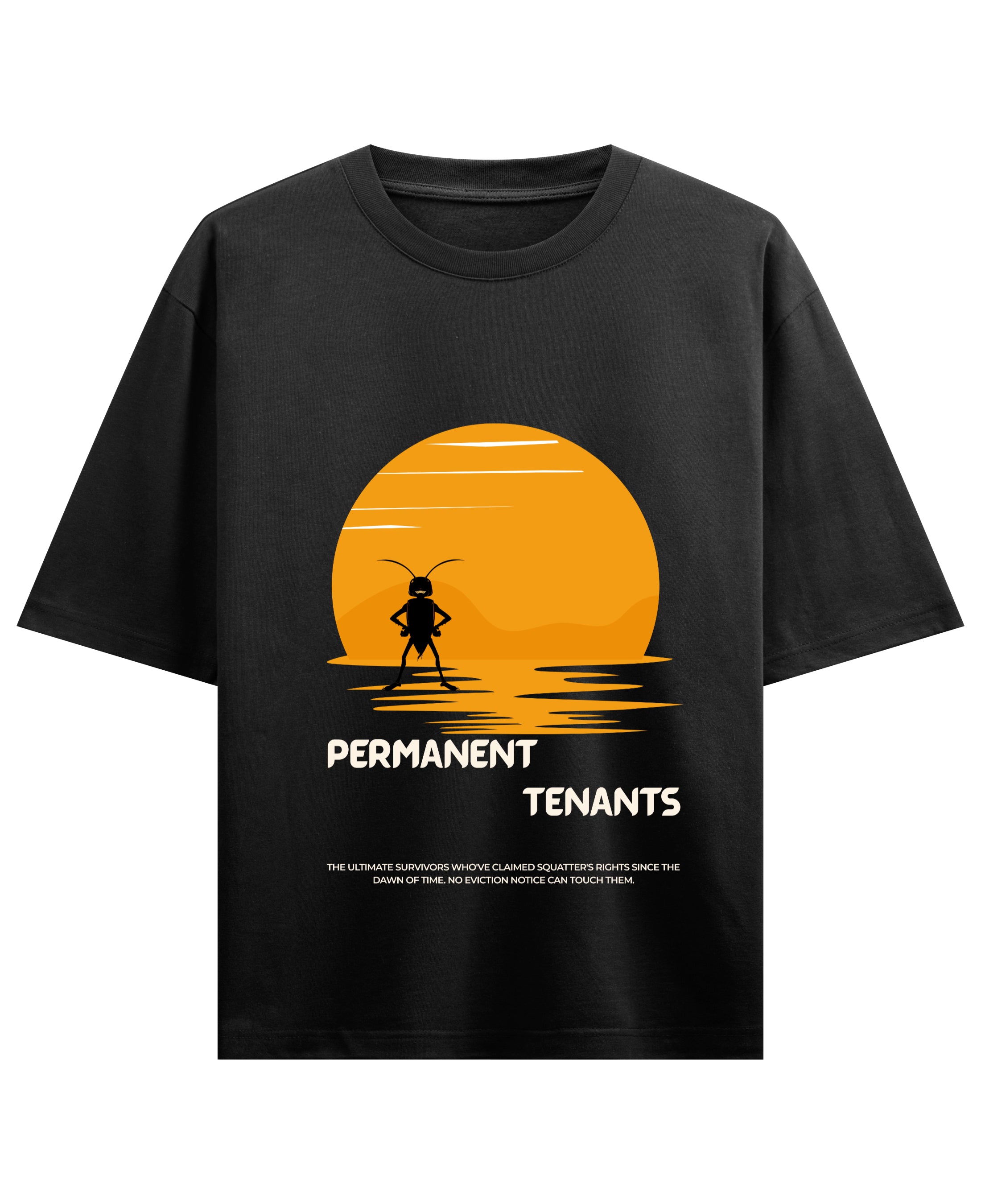 Black Oversized T-shirt Front Design