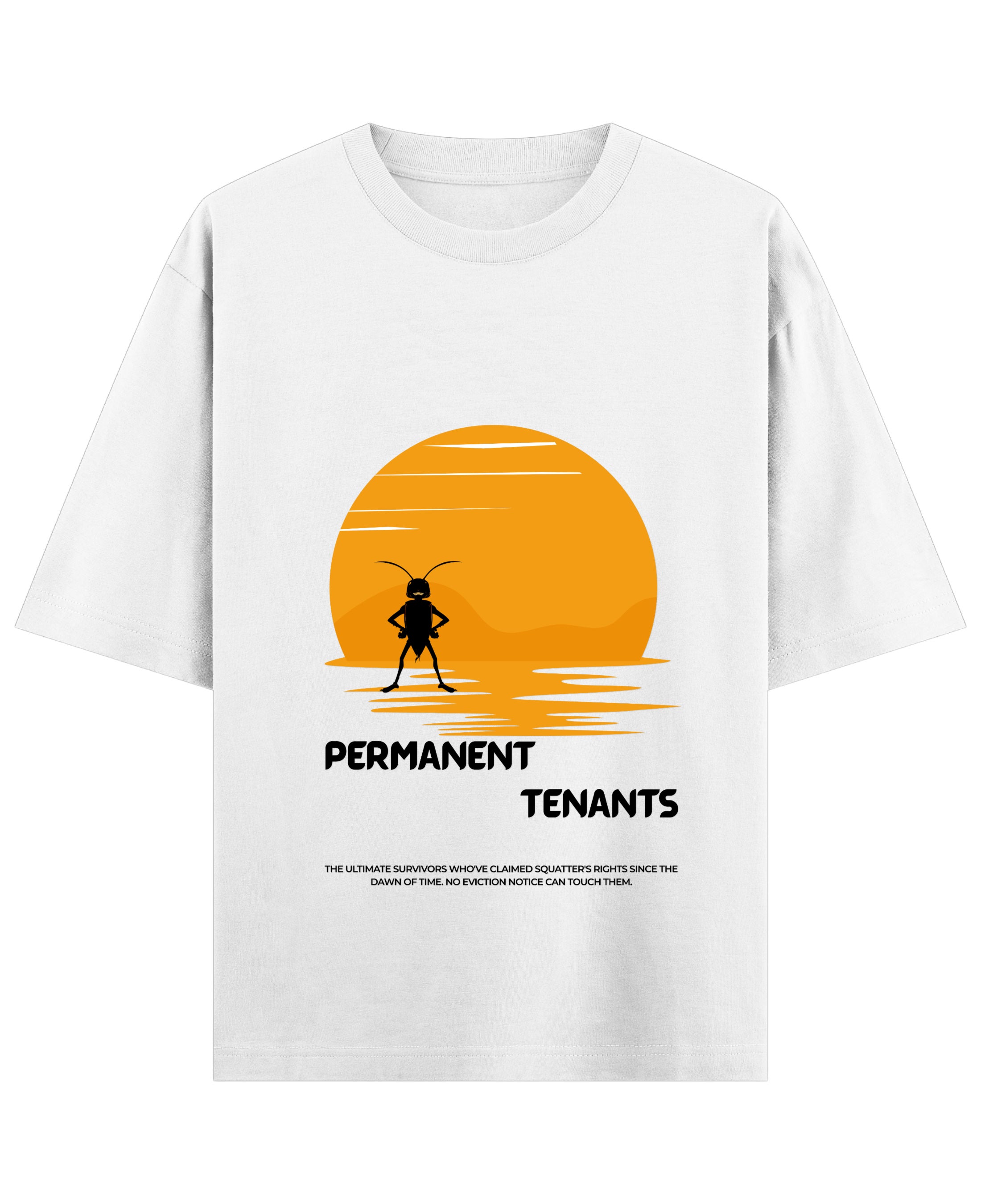 White Oversized T-shirt Front Design