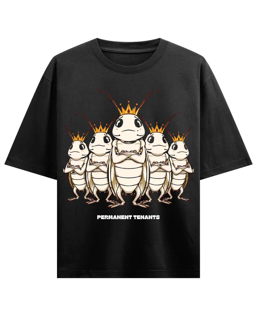 Black Oversized T-shirt Front Design
