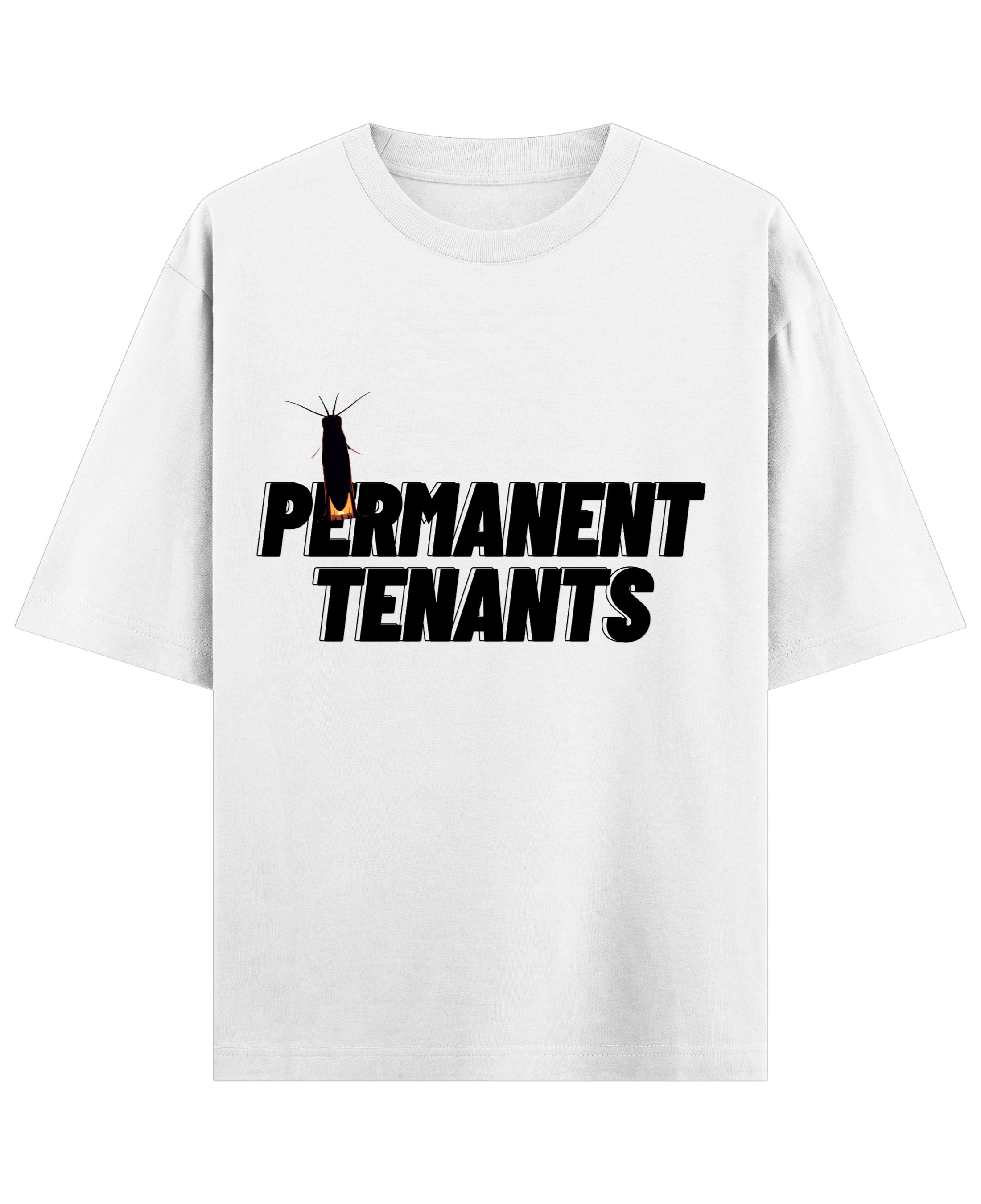 White Oversized T-shirt Front Design