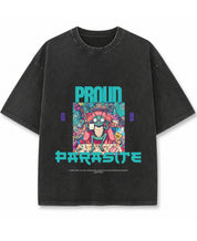 Vintage Fade Wash Oversized T-shirt Front Design