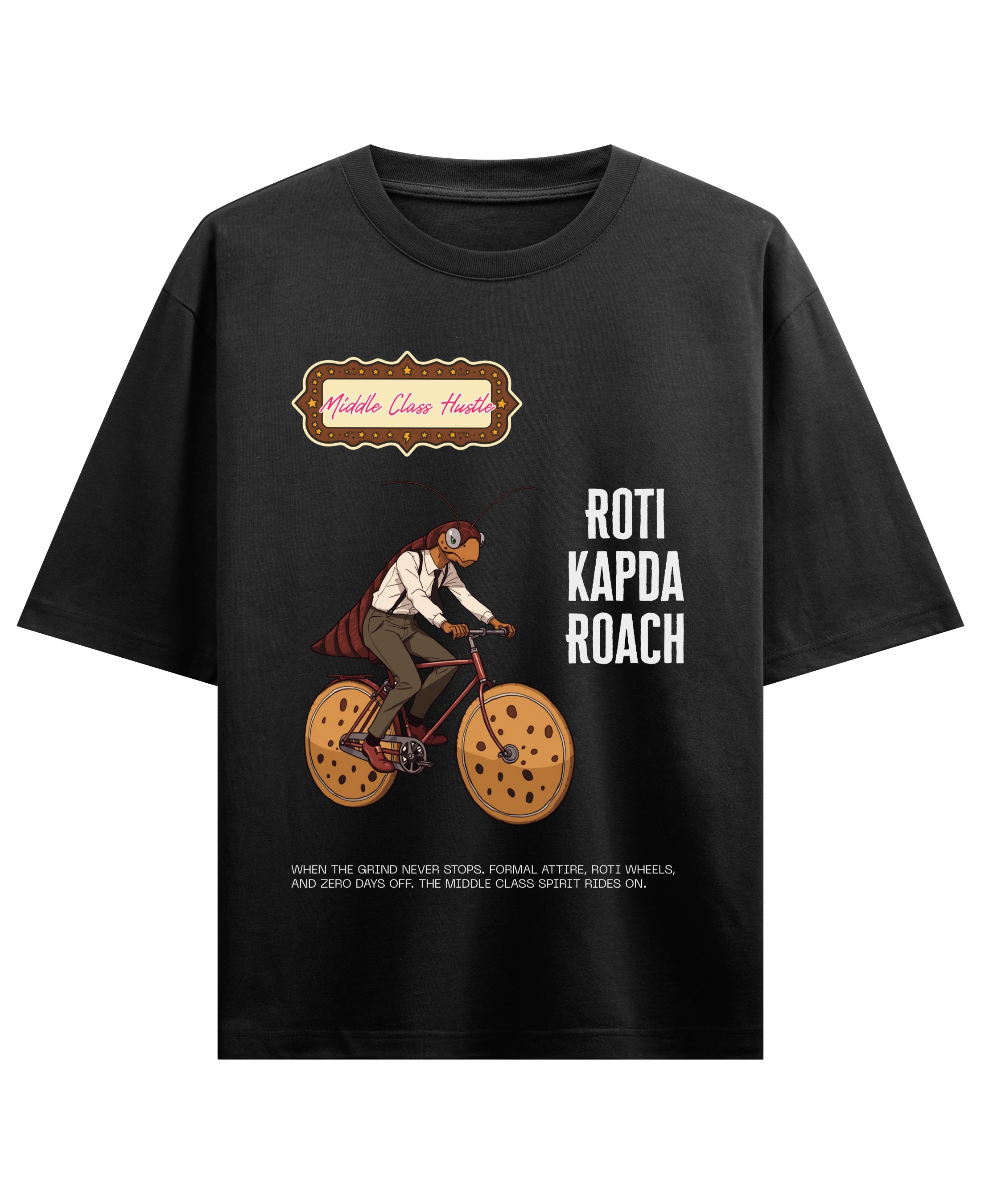 Black Oversized T-shirt Front Design