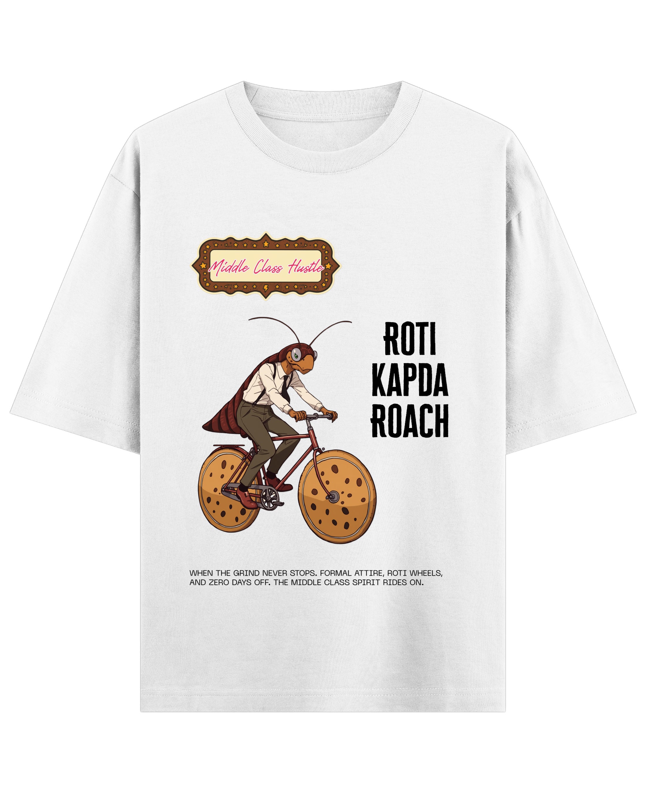 White Oversized T-shirt Front Design