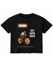 Black Boxy Fit T-shirt Front Design