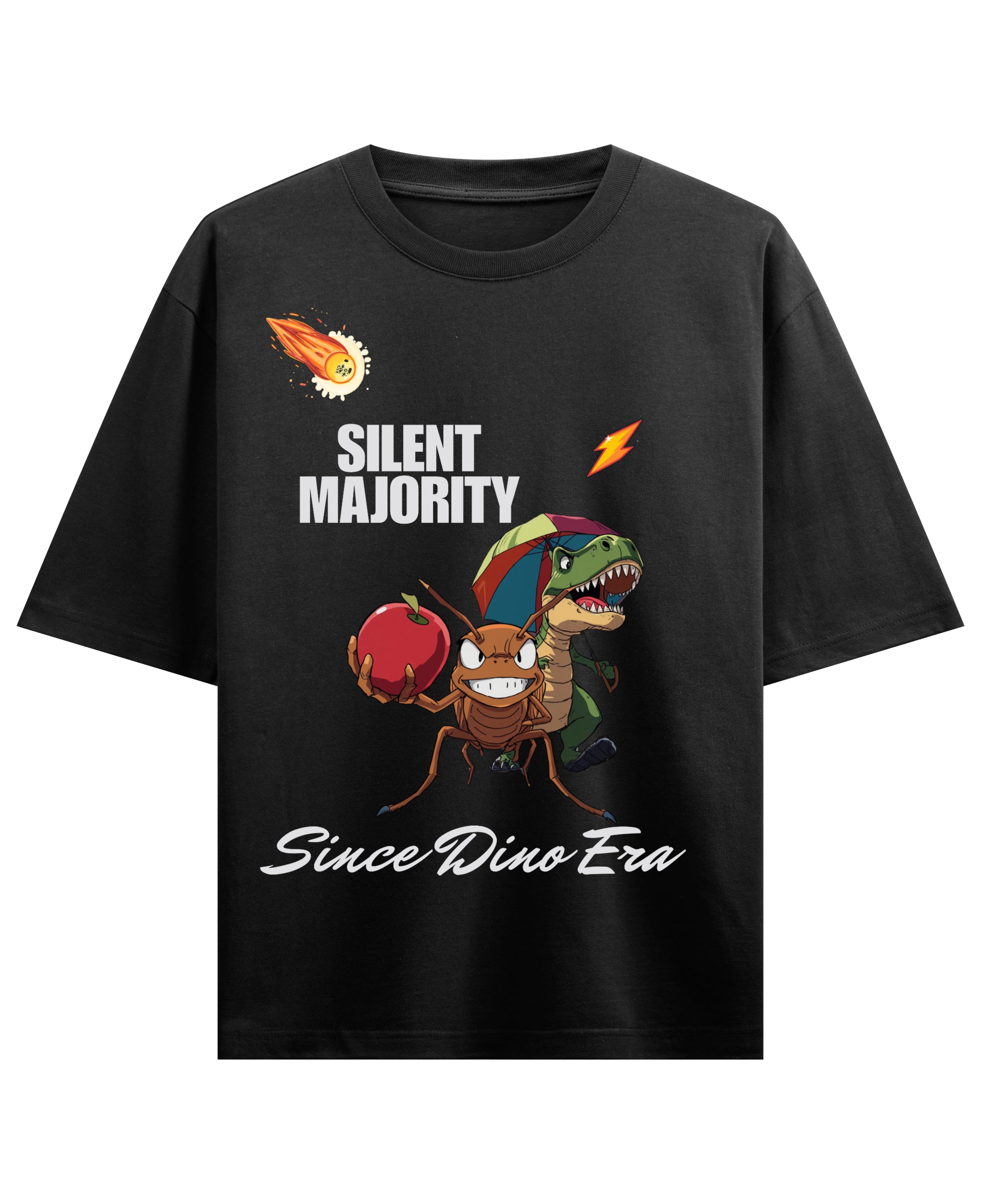 Black Oversized T-shirt Front Design