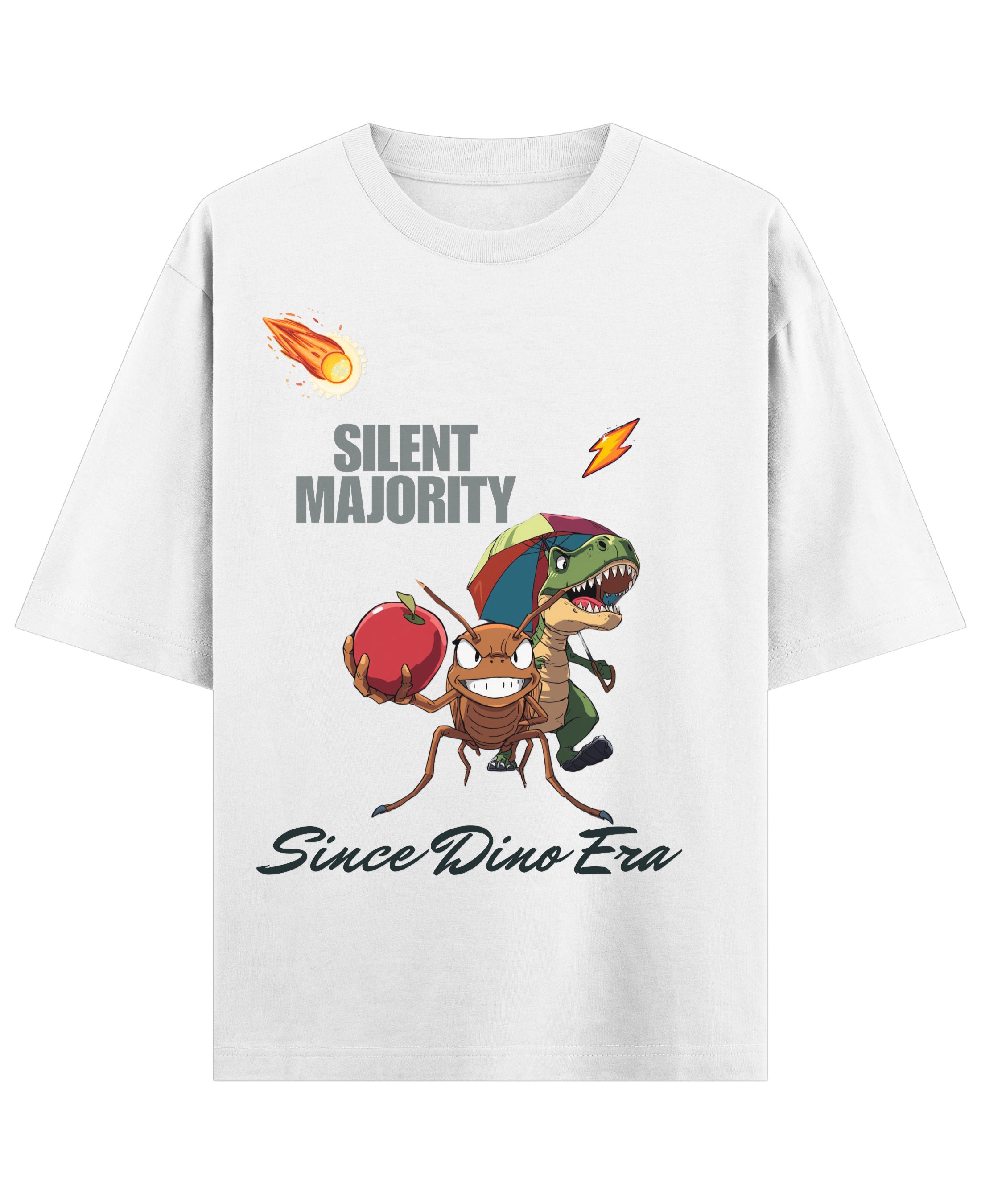 White Oversized T-shirt Front Design