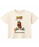 Cockroach Anime - Spray Today, See Us Tomorrow! (Off White Boxy Fit T-shirt Front Design)