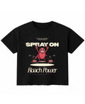 Black Boxy Fit T-shirt Front Design