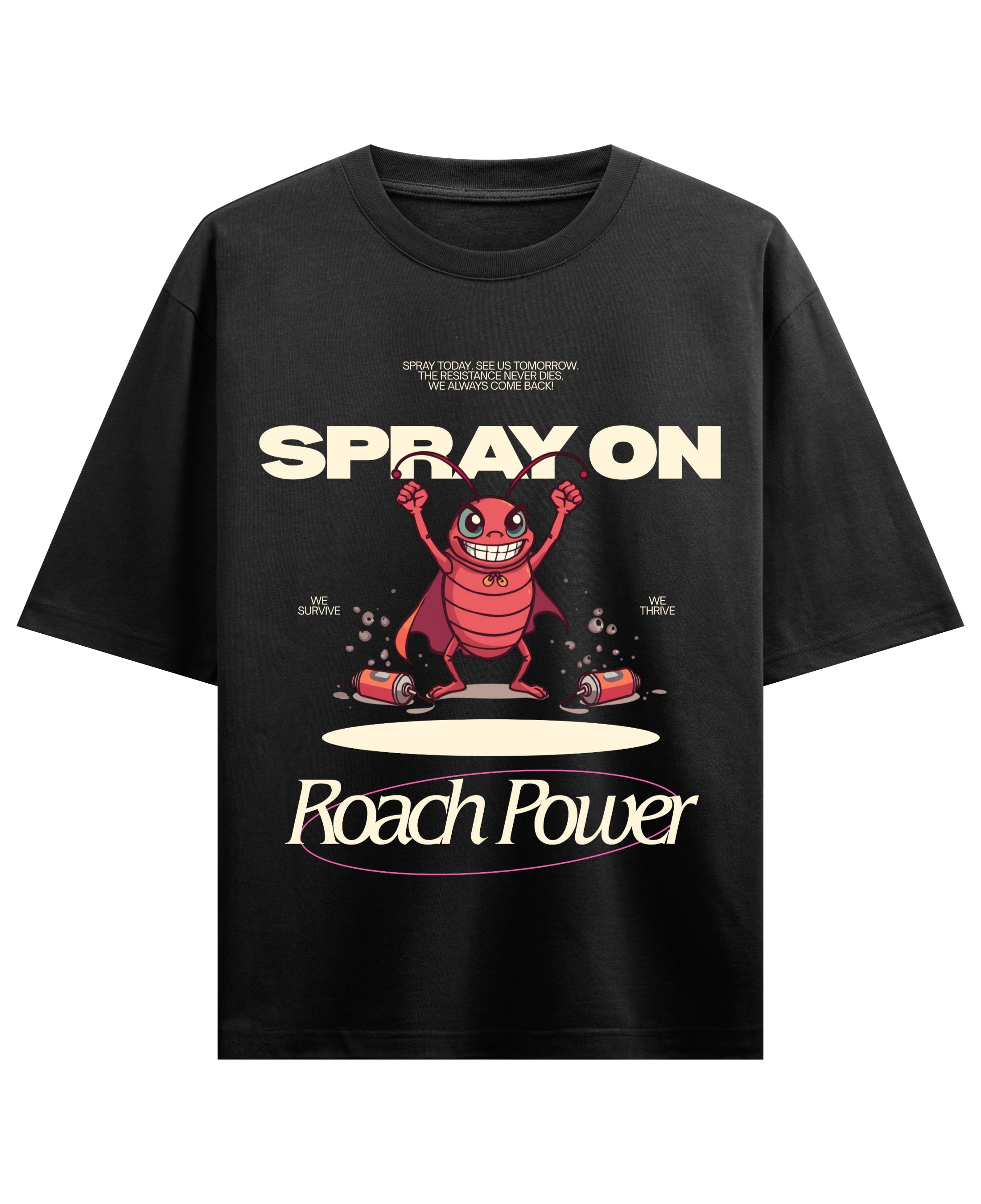 Black Oversized T-shirt Front Design