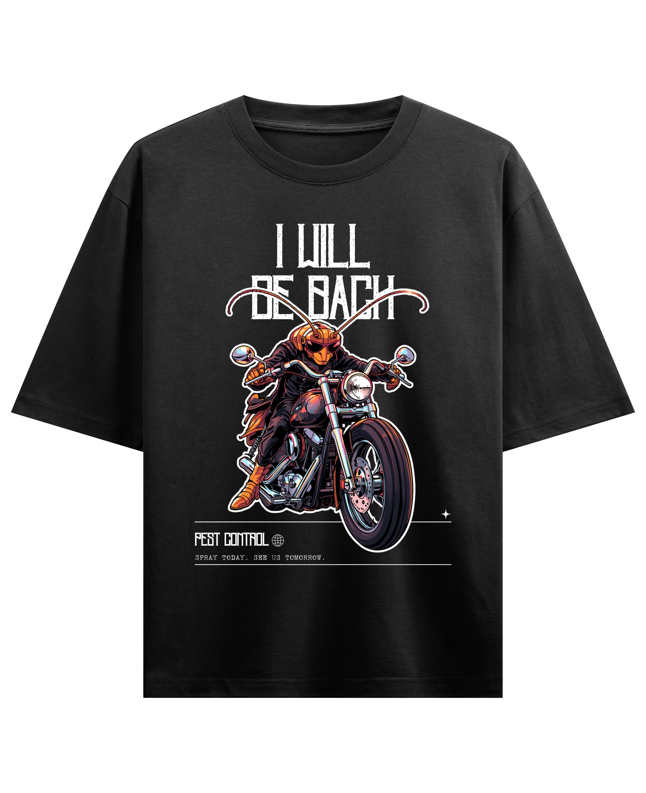 Black Oversized T-shirt Front Design
