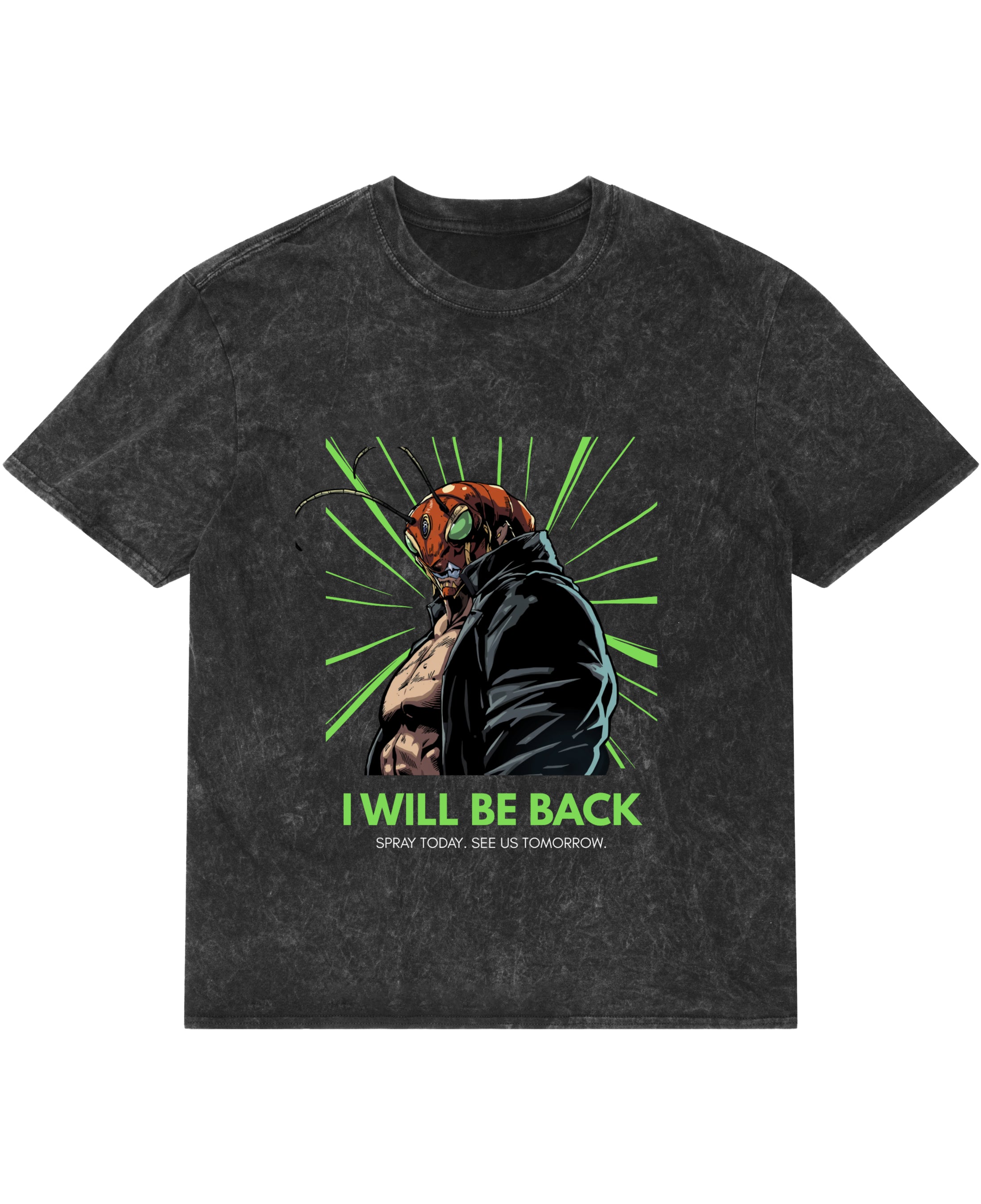 Acidwash Oversized T-shirt Front Design