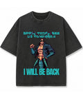 Vintage Fade Wash Oversized T-shirt Front Design