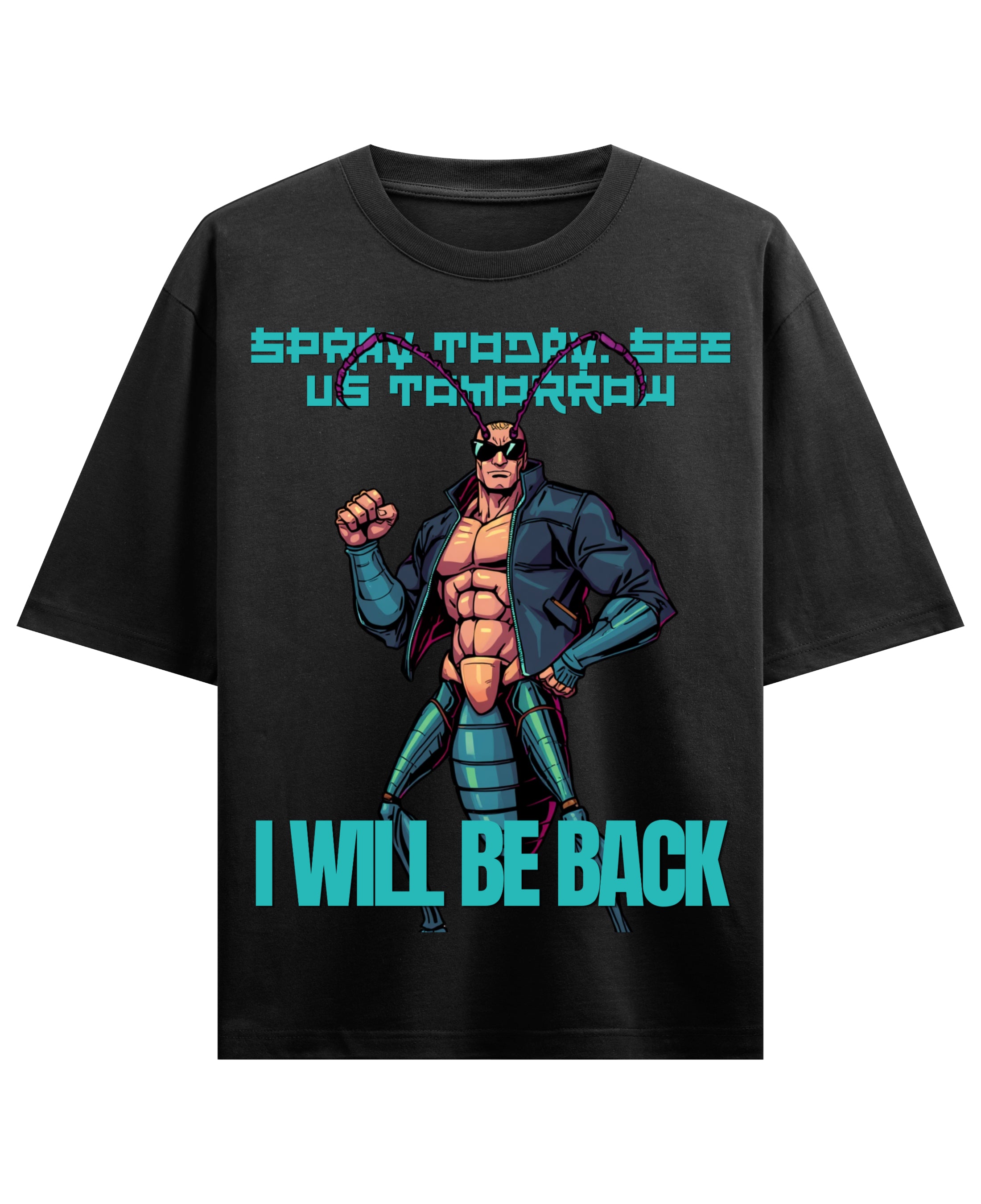 Black Oversized T-shirt Front Design