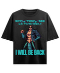 Black Oversized T-shirt Front Design