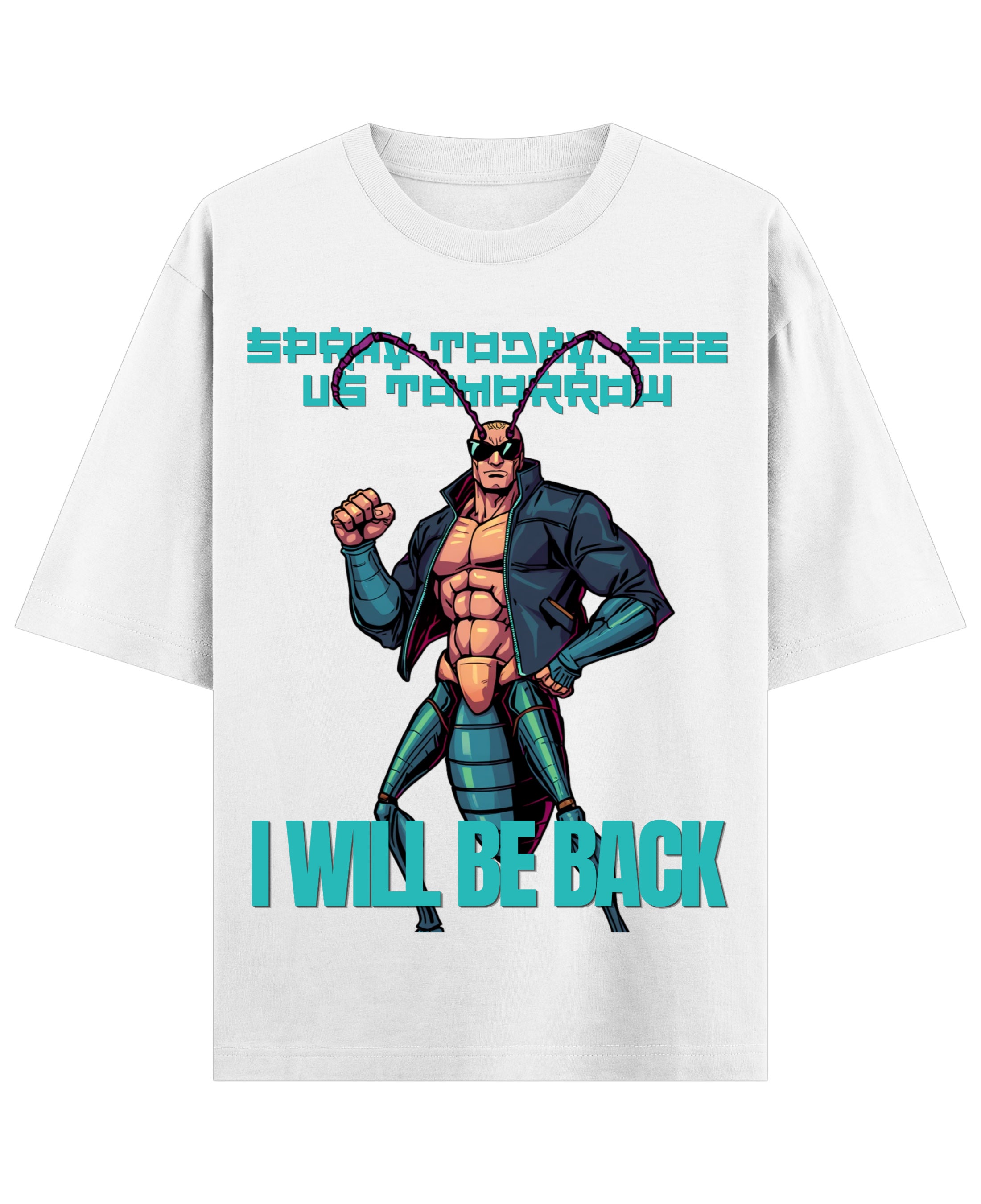 White Oversized T-shirt Front Design