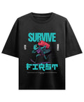 Black Oversized T-shirt Front Design