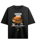 Black Oversized T-shirt Front Design