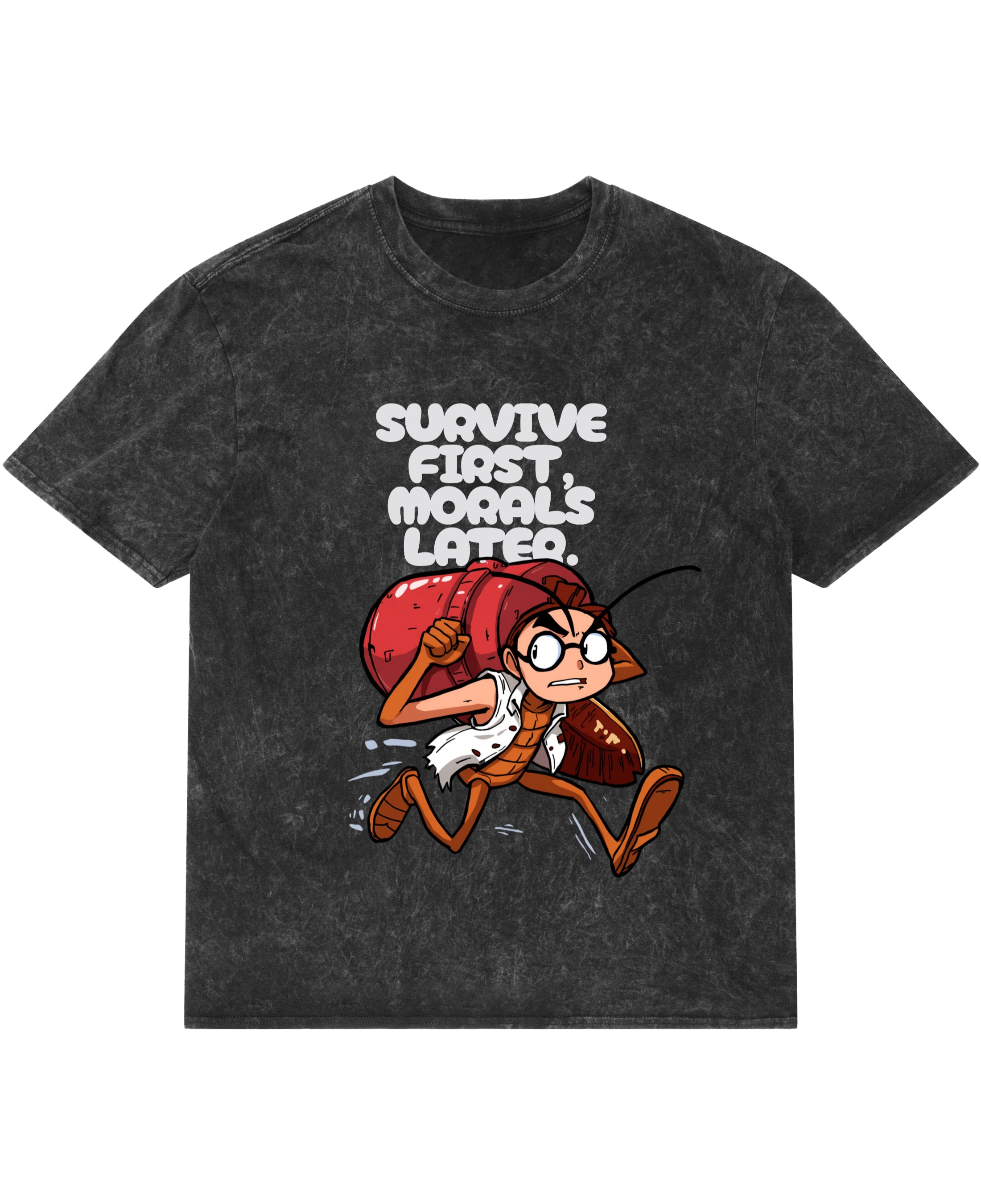 Acidwash Oversized T-shirt Front Design