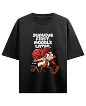 Black Oversized T-shirt Front Design