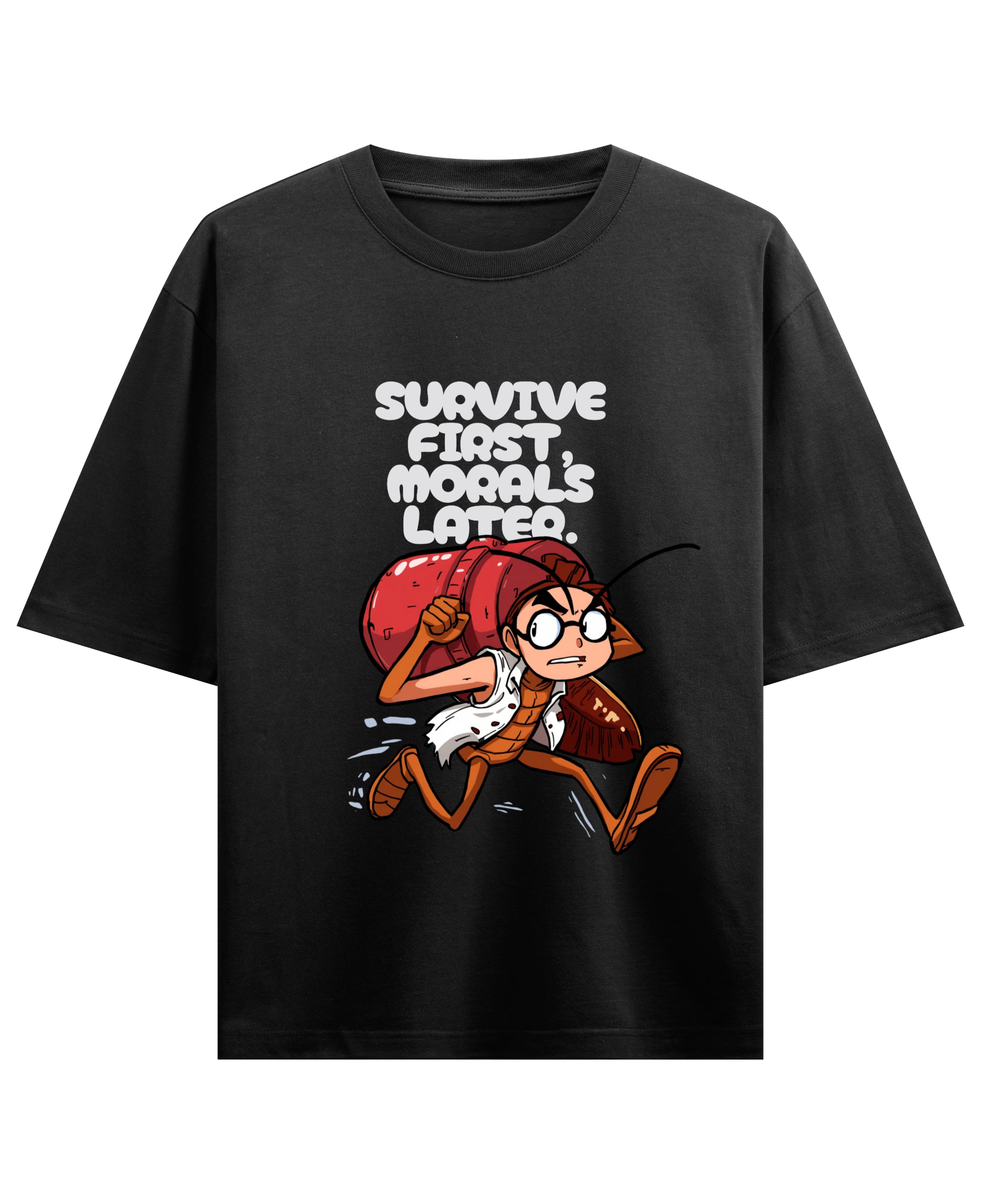 Black Oversized T-shirt Front Design