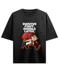 Black Oversized T-shirt Front Design