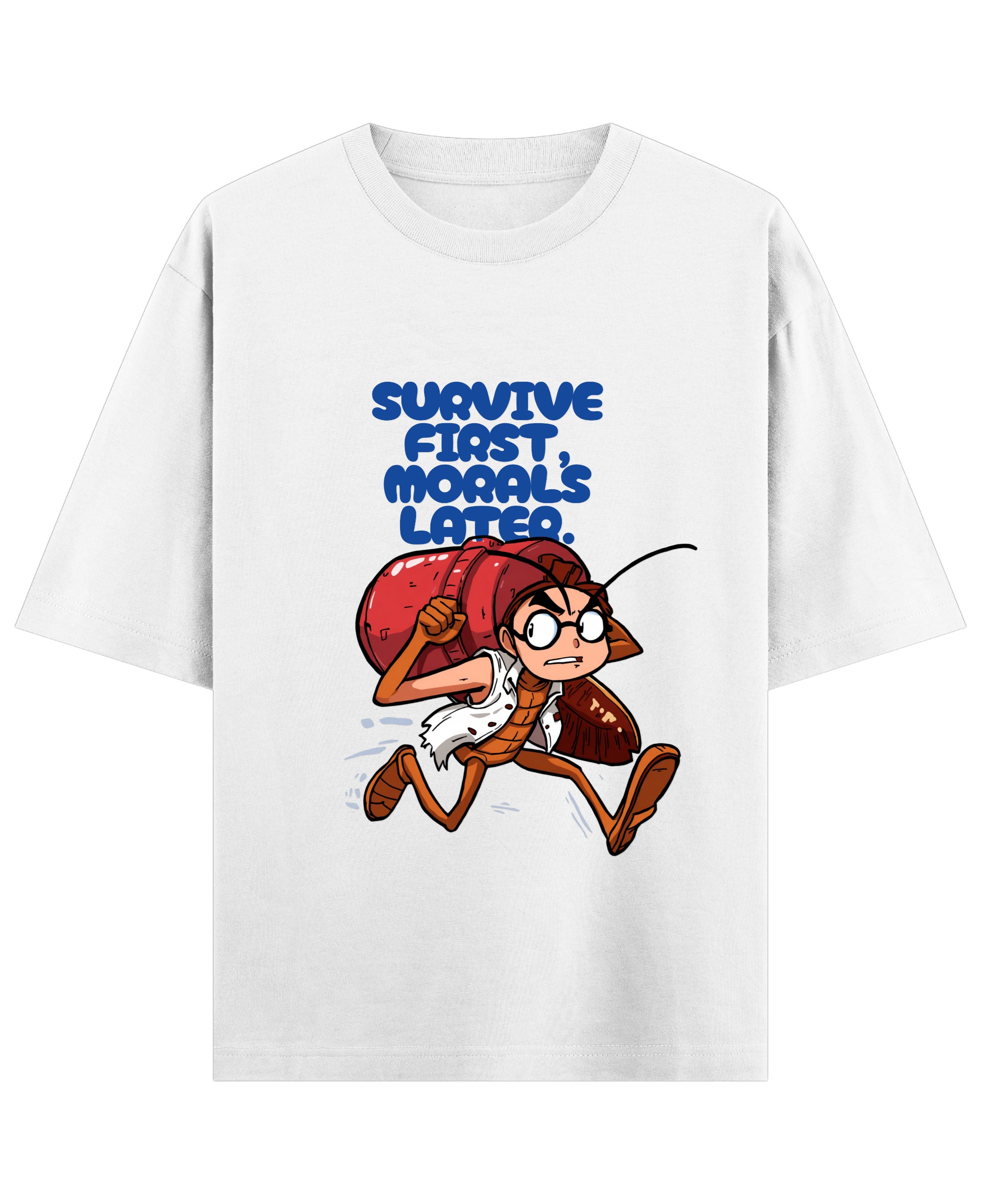 White Oversized T-shirt Front Design
