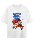 White Oversized T-shirt Front Design