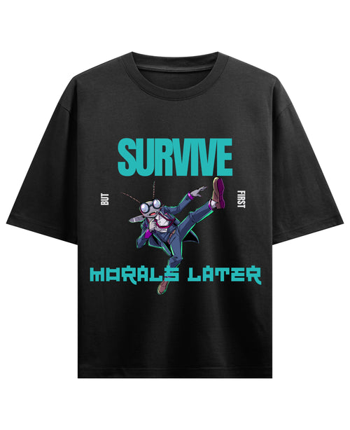 Black Oversized T-shirt Front Design