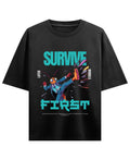 Black Oversized T-shirt Front Design